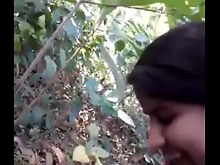 Desi girl very nice sucking n fucking beside forest - HornySlutCams.com